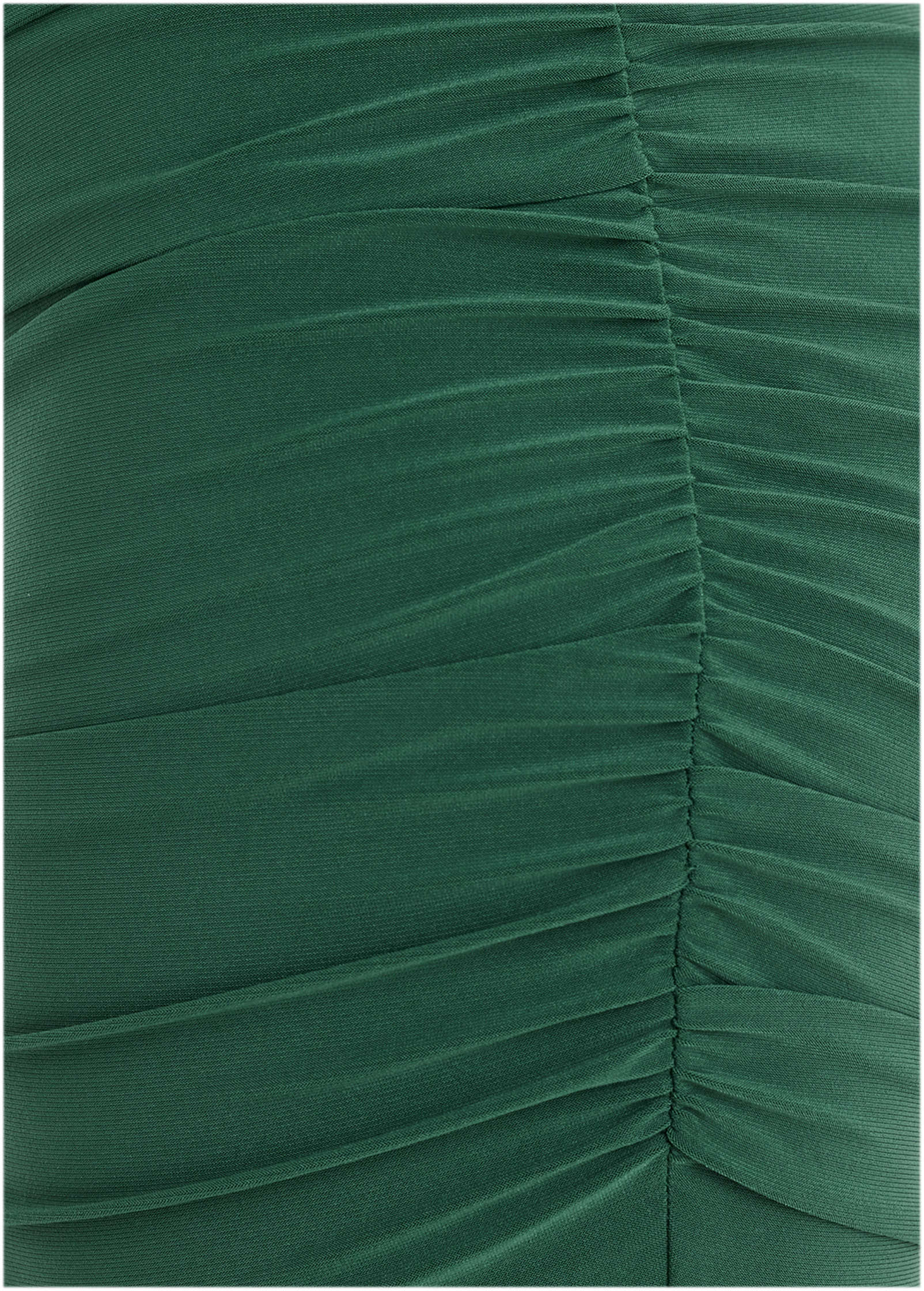Ruched Side Ponte Mini Tropical Green