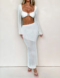 MACAULEY SKIRT CREAM CROCHET