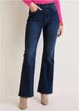 Penelope Modern Flare Jeans Dark Wash