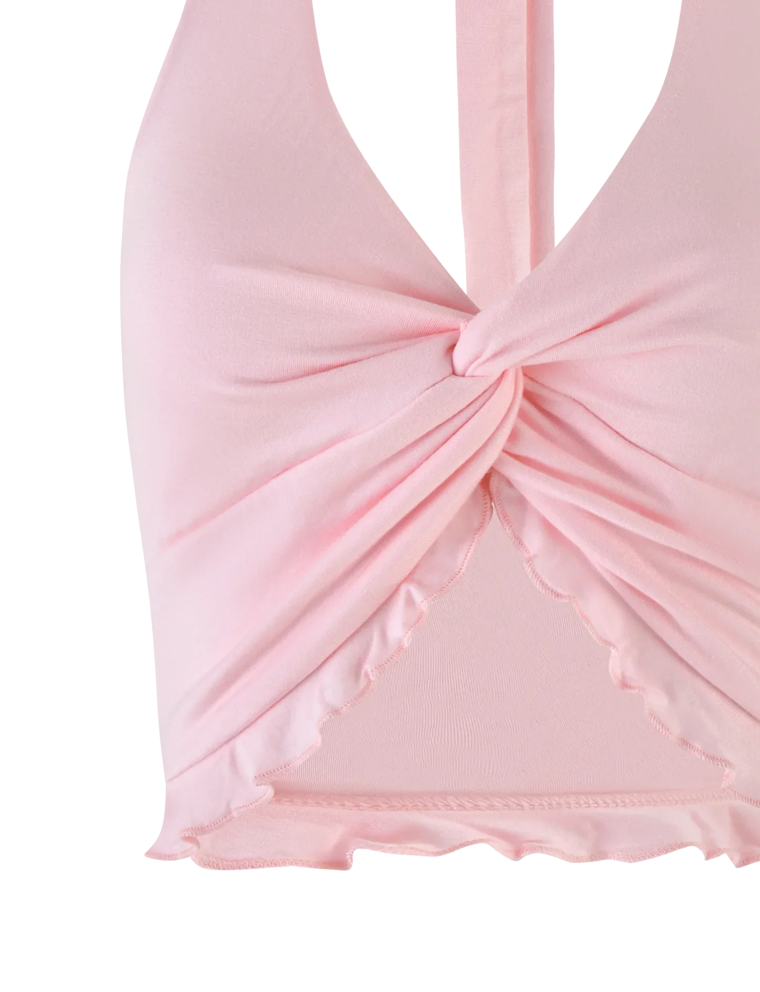 KATYA HALTER TOP PALE PINK
