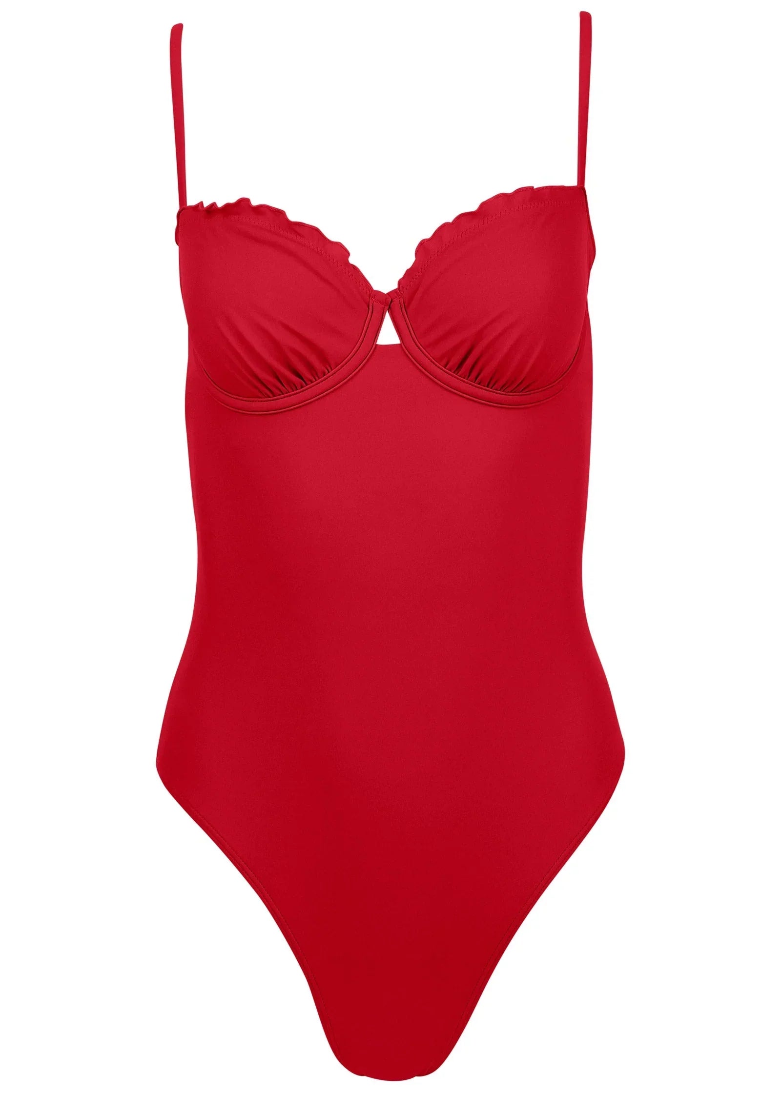 Bermuda Underwire Swimsuit Red