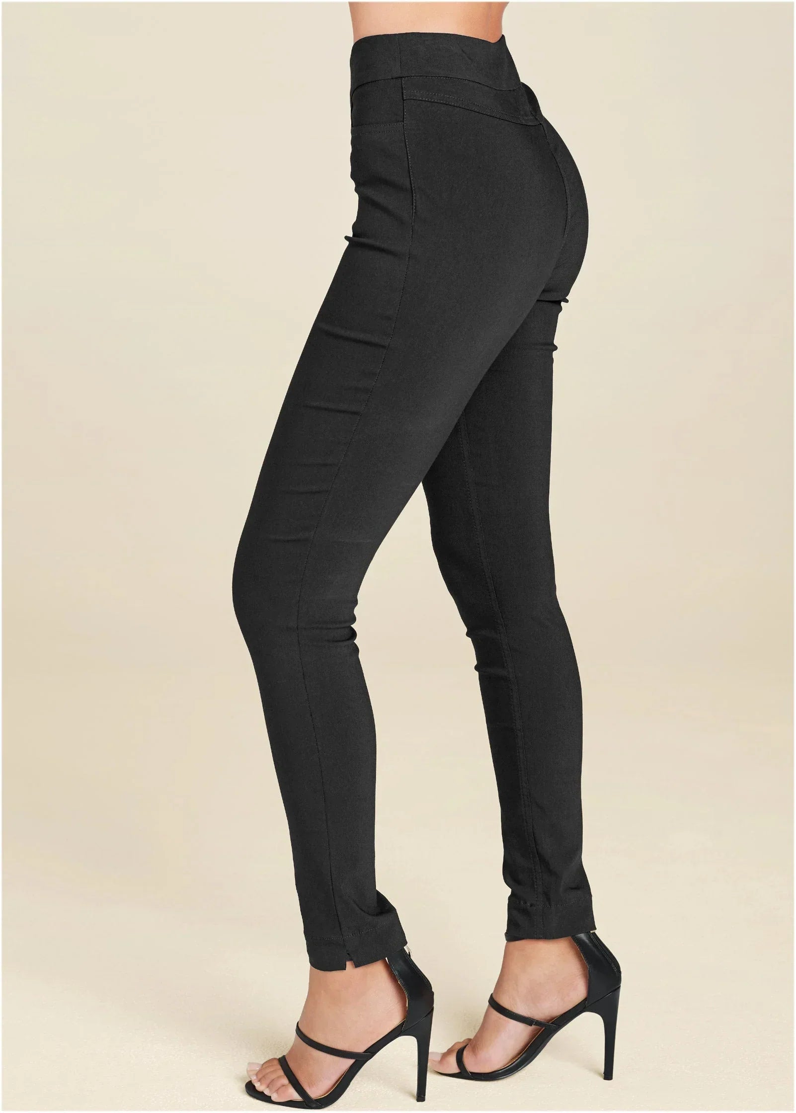 Slimming Stretch Jeggings Black