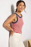 Sonya Stripe Ringer Tank