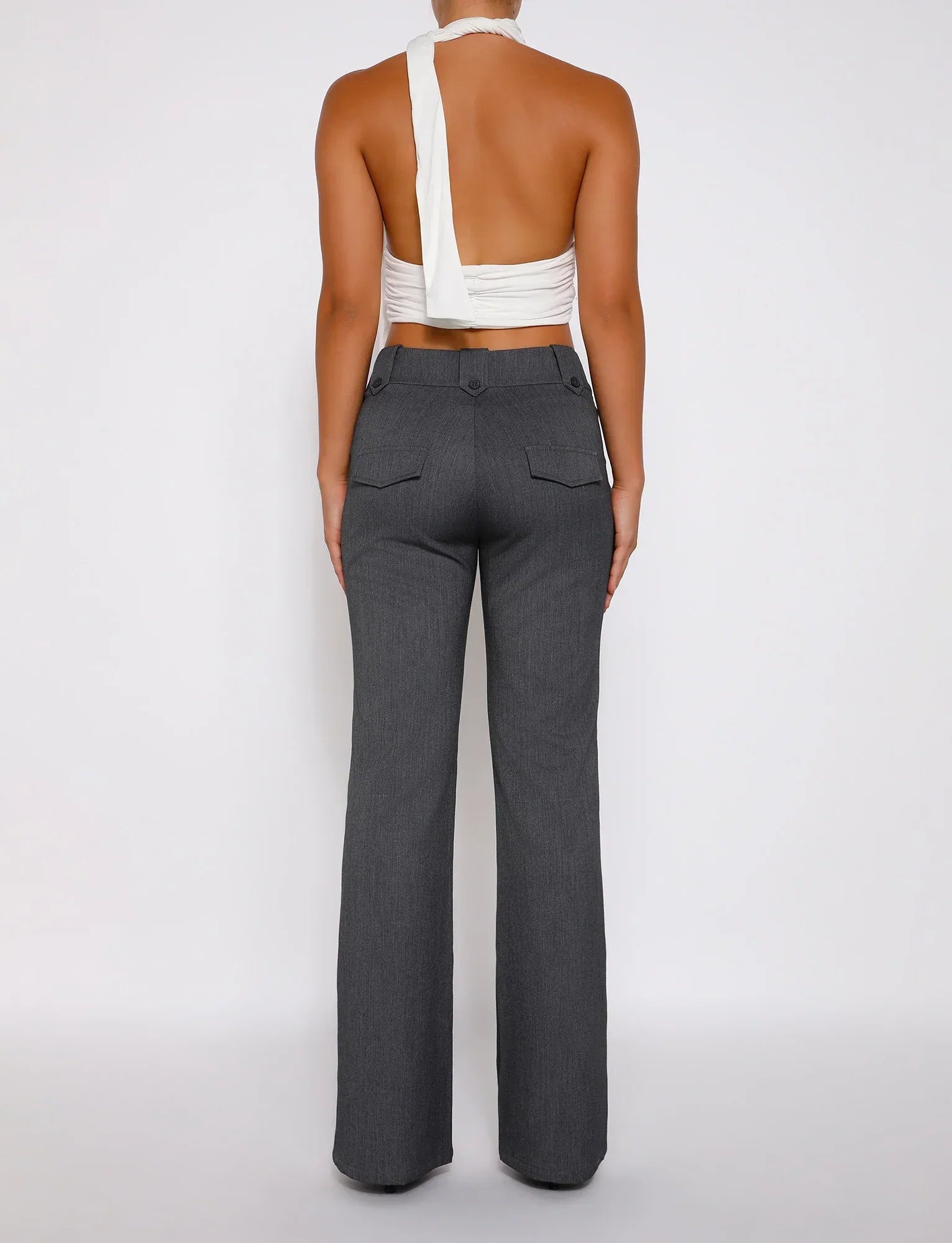 KITTIE HIGH RISE PANT GREY