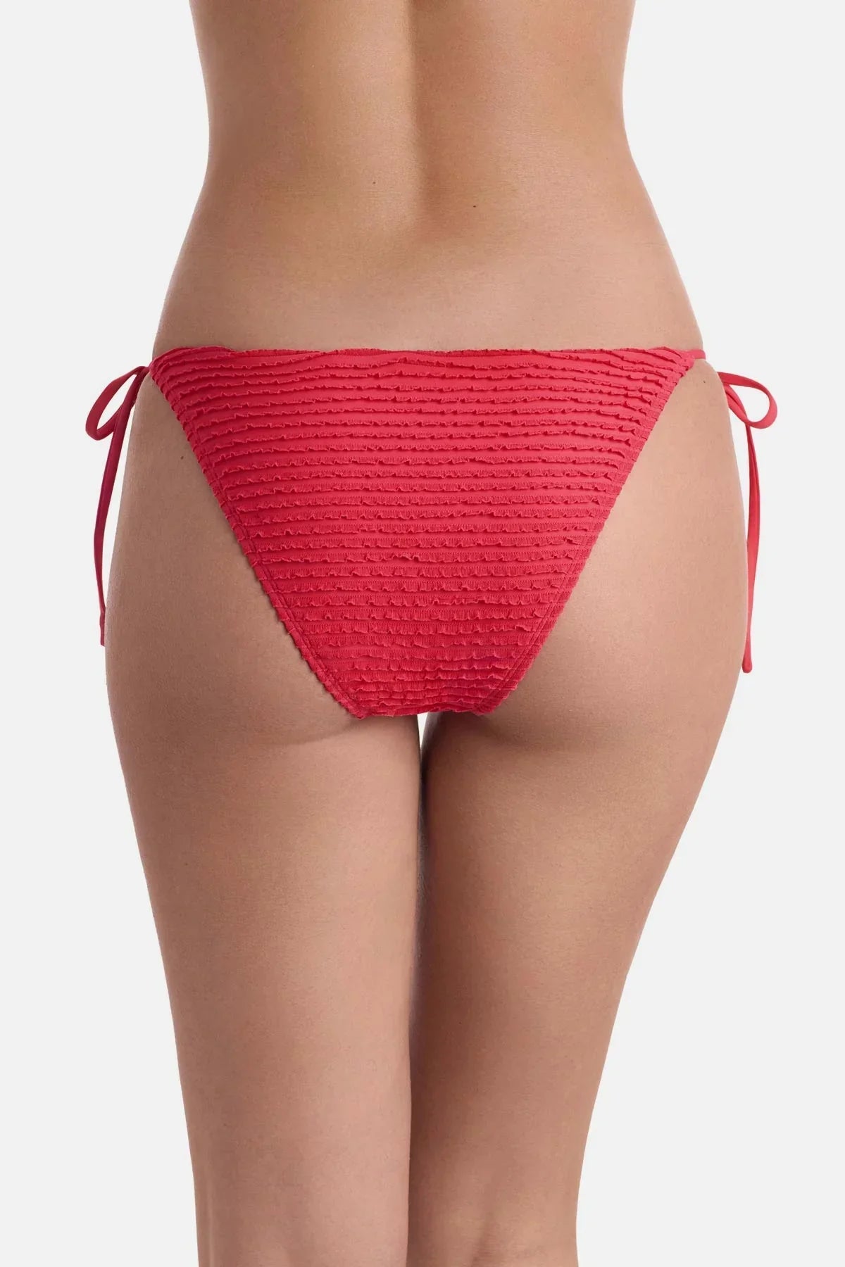 Peyton Tie Side Pant Baby Ruffle Hot Coral