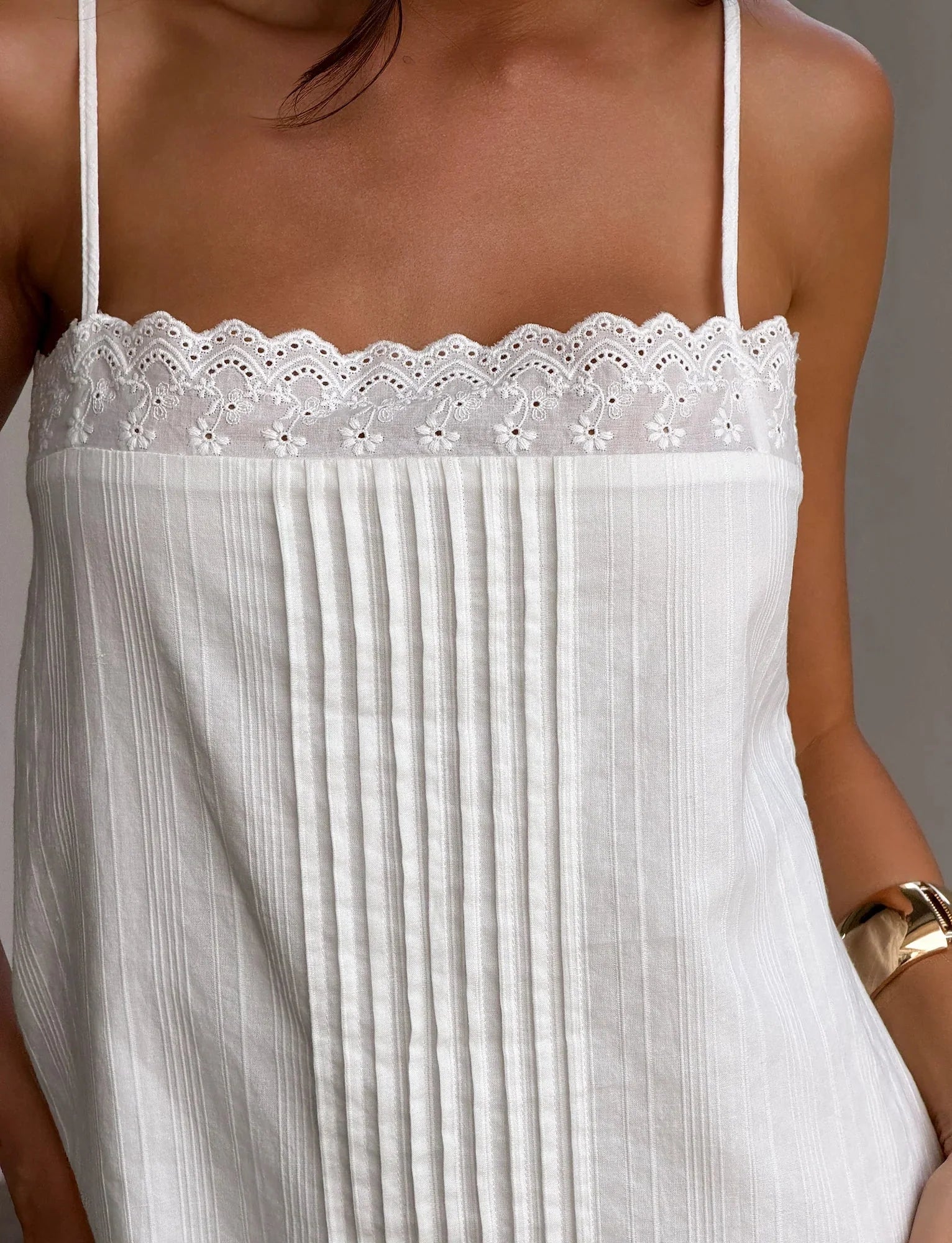 BRYNLEE MINI DRESS WHITE