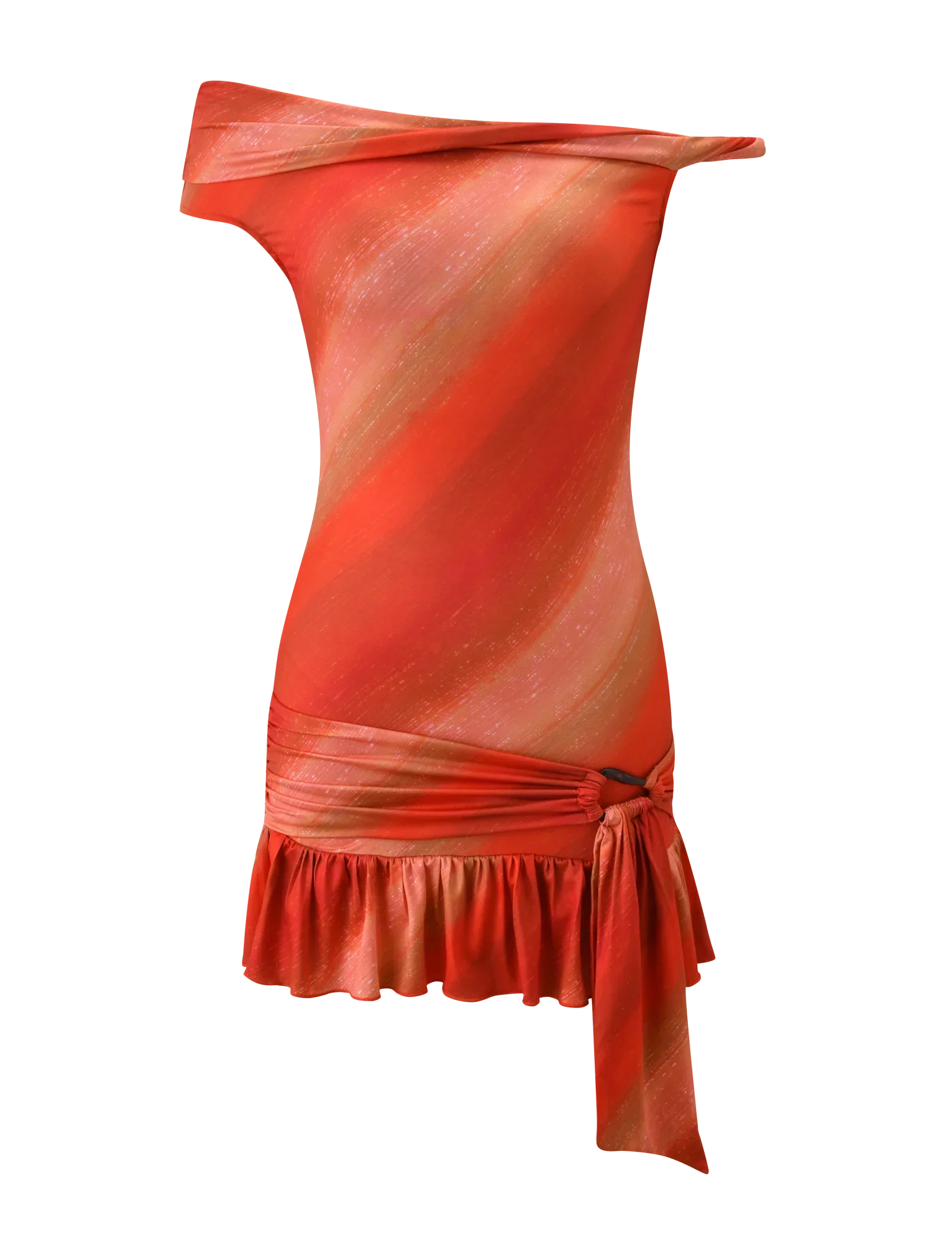 HAELO MINI DRESS SUNRISE GLITTER STRIPE