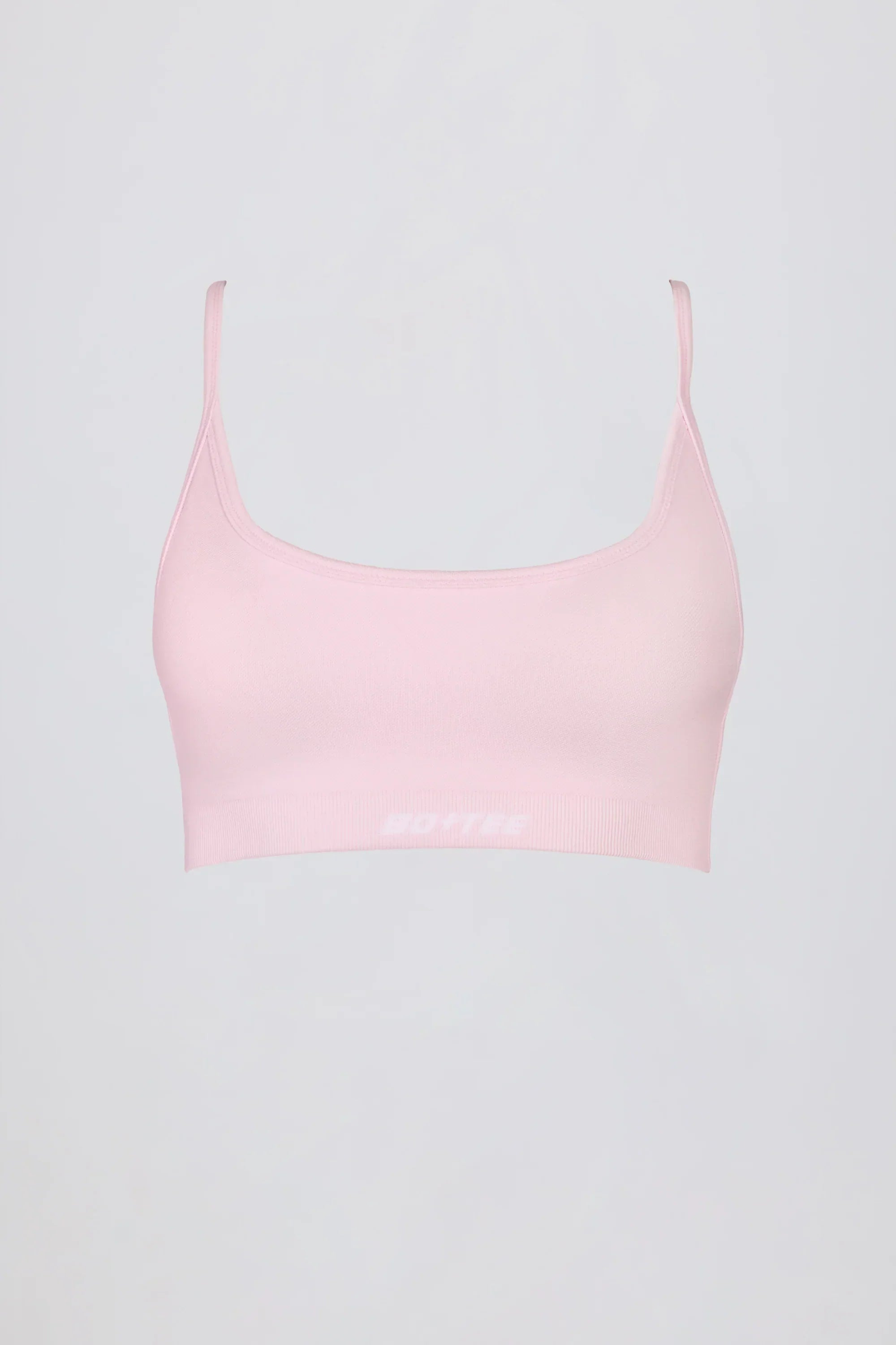 Super Sculpt Seamless Backless Sports Bra in Powder Pink