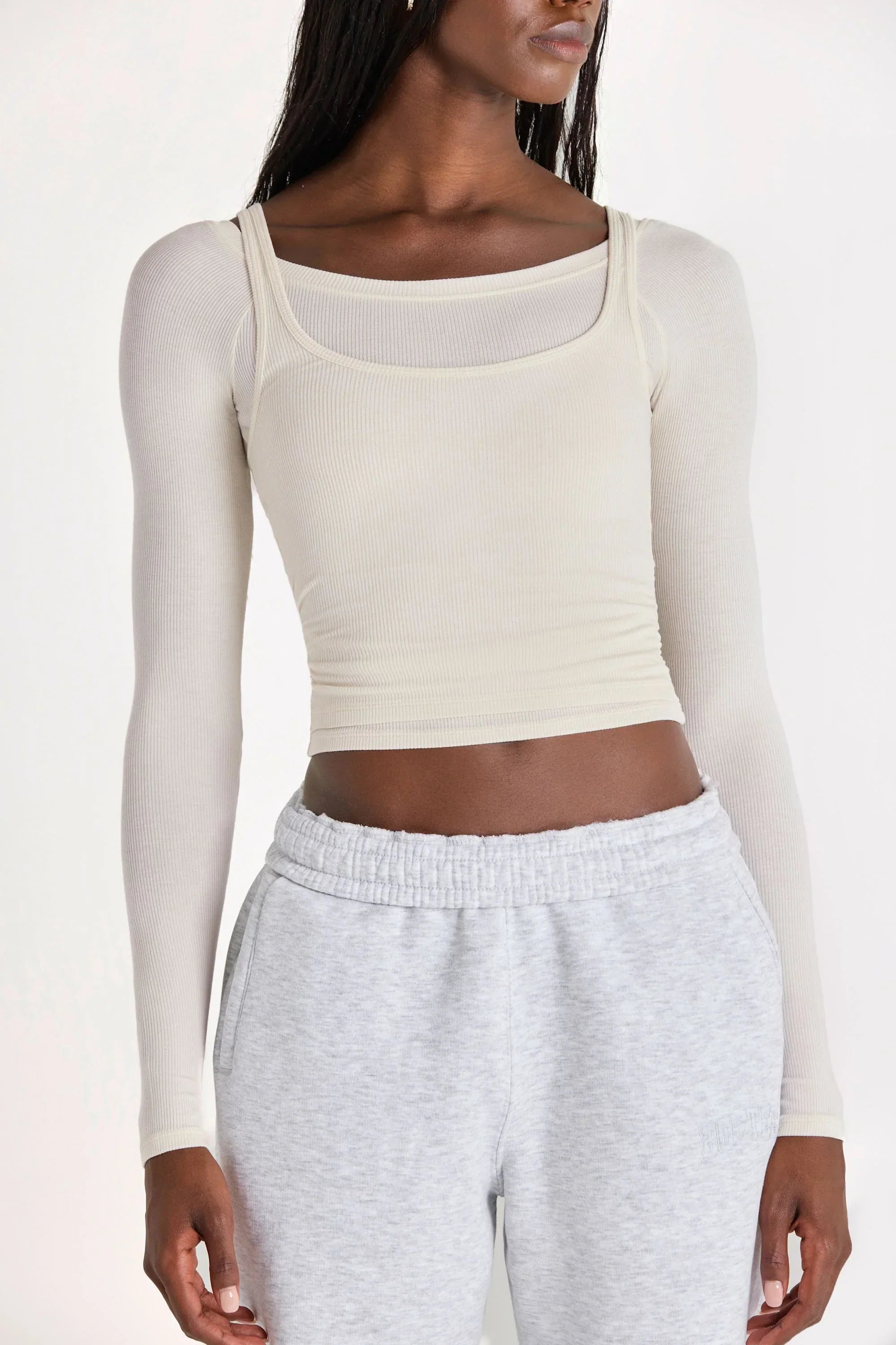 ButterCloud Layered Top in Coconut