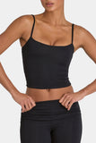 ButterCloud Crop Tank Top in Black