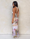 TILLEY MAXI DRESS ROSE POSTCARD