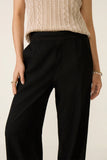 Petite Maya Wide Leg Linen Ankle Pant