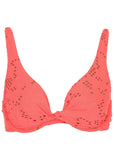 Lace Antigua Twist Underwire Top Coral