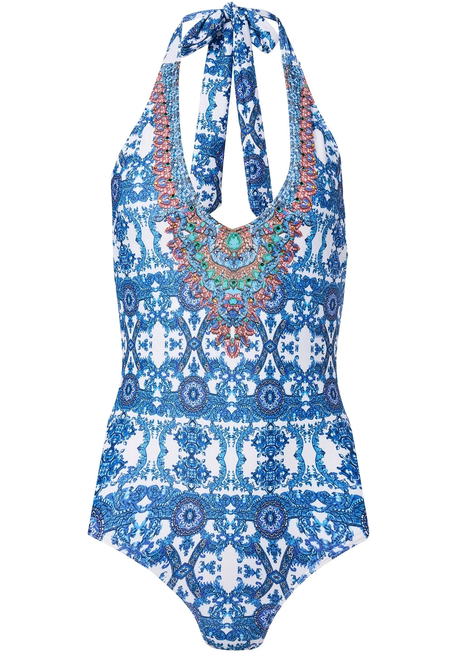Blanc V Neck One Piece Enchantress