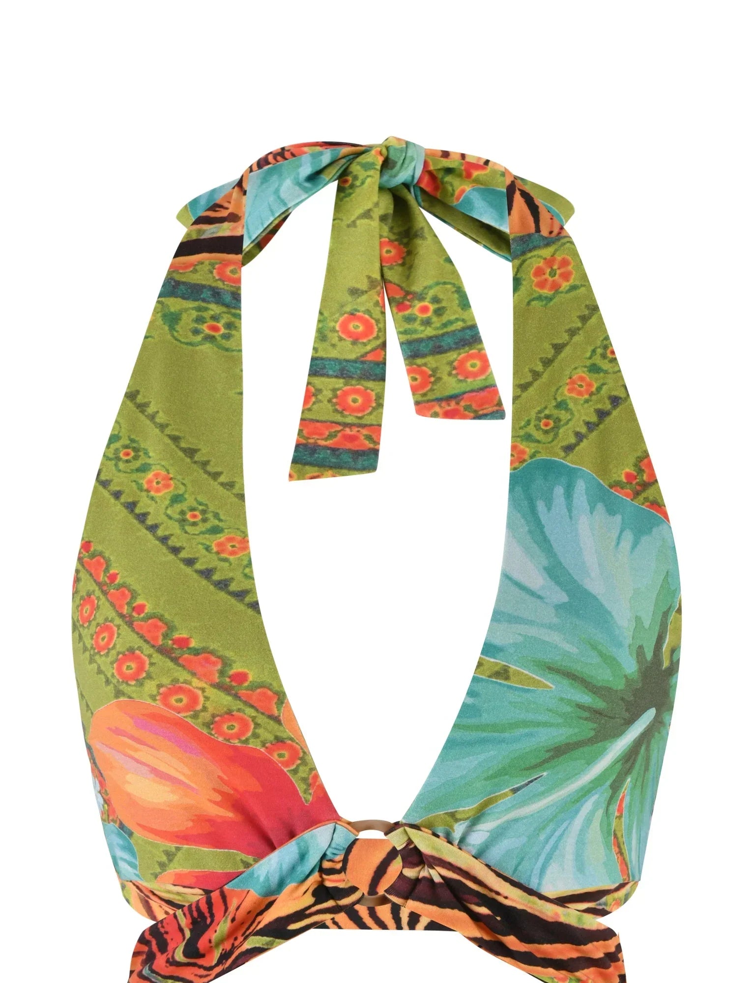 RAYLEE TOP MULTI FLORAL TROPICAL FLORAL