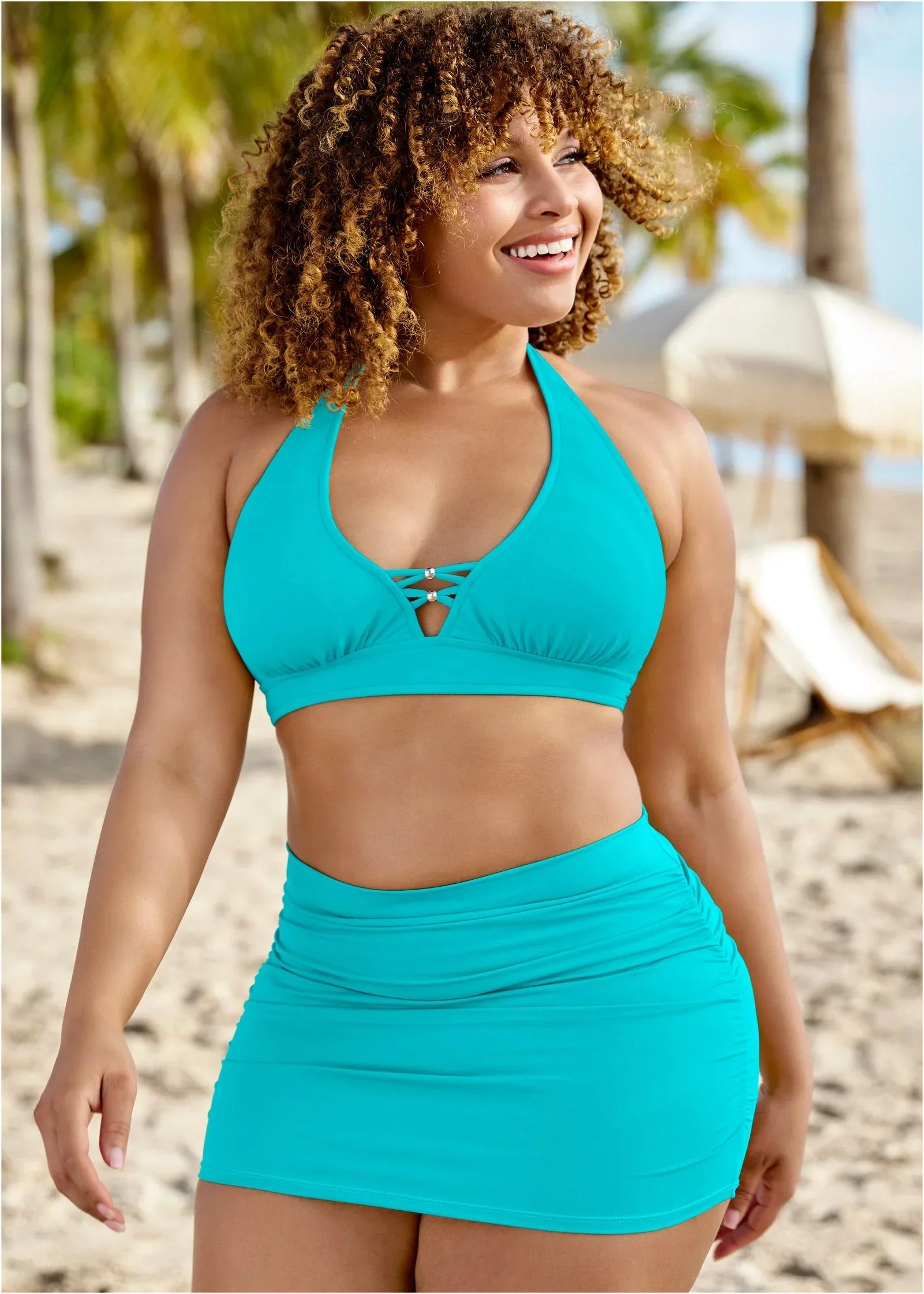 Sensational Swim Skirt Aqua Reef