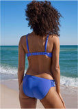 Smocked Underwire Top Blue