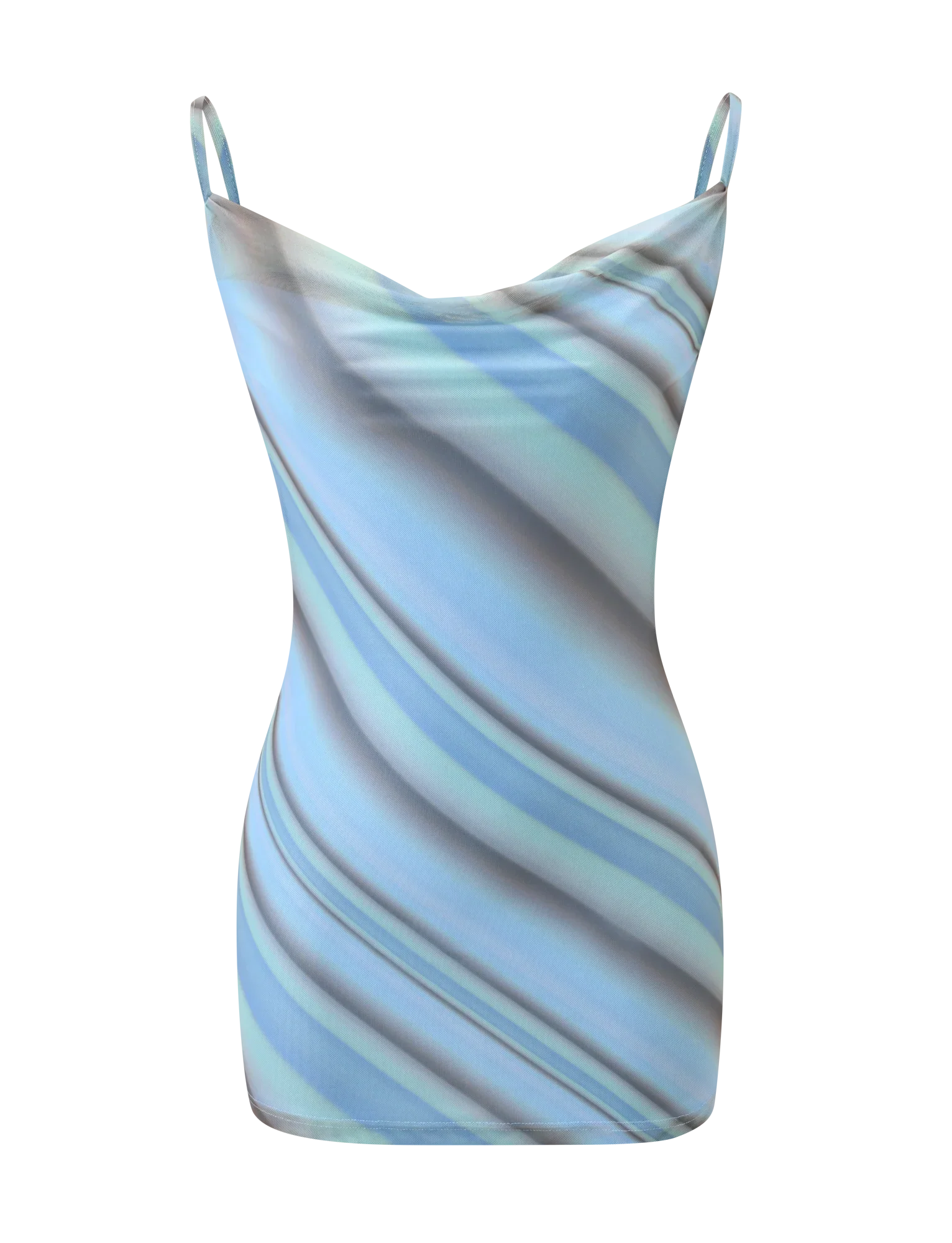 MORANA MESH MINI DRESS MULTISTRIPE