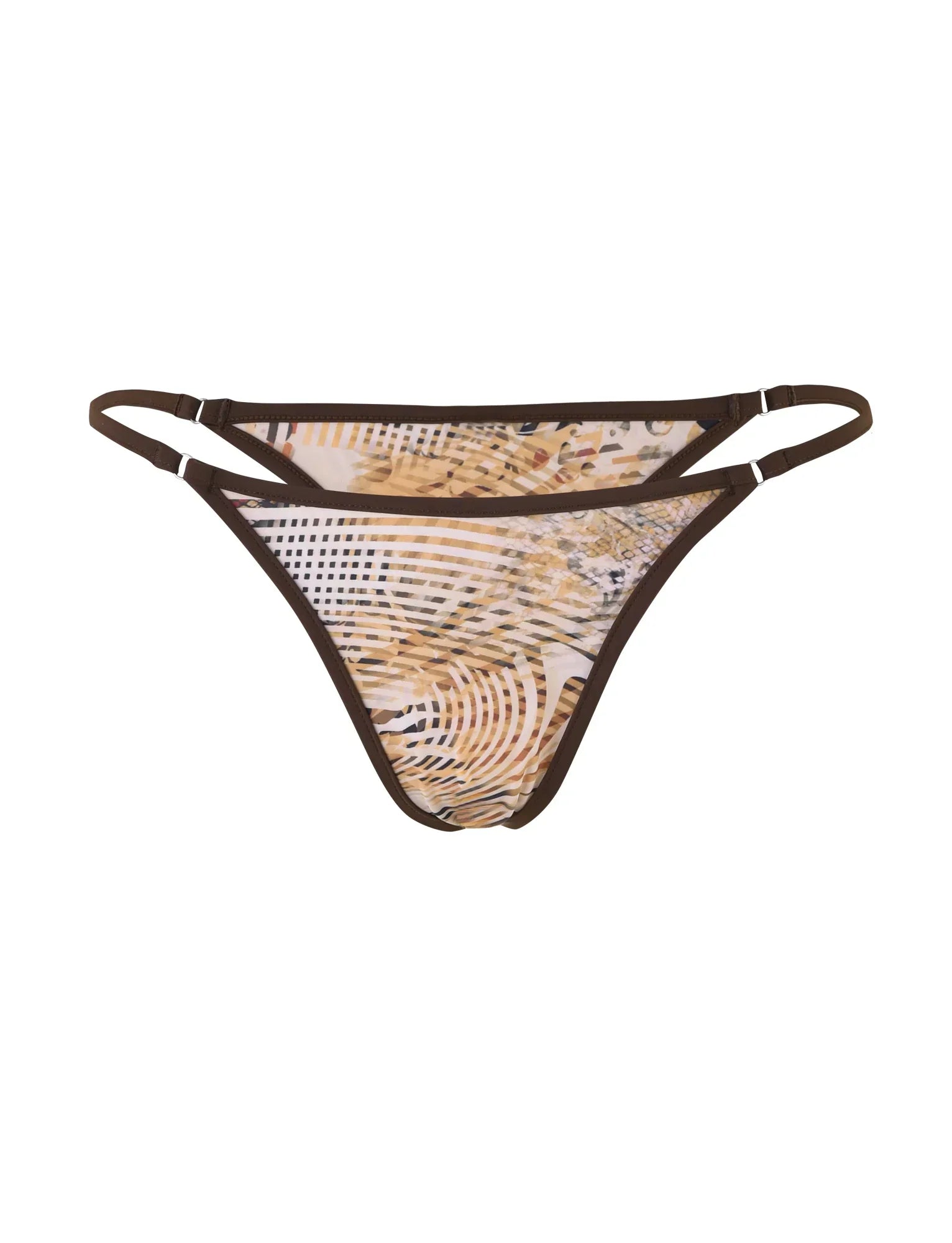 DIANA BIKINI BOTTOM NEUTRAL ANIMAL ANIMAL MARBLE