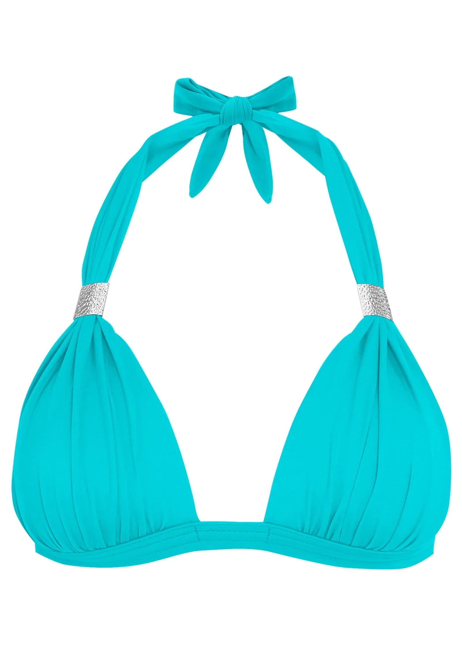 Goddess Push Up Halter Top Aqua Reef