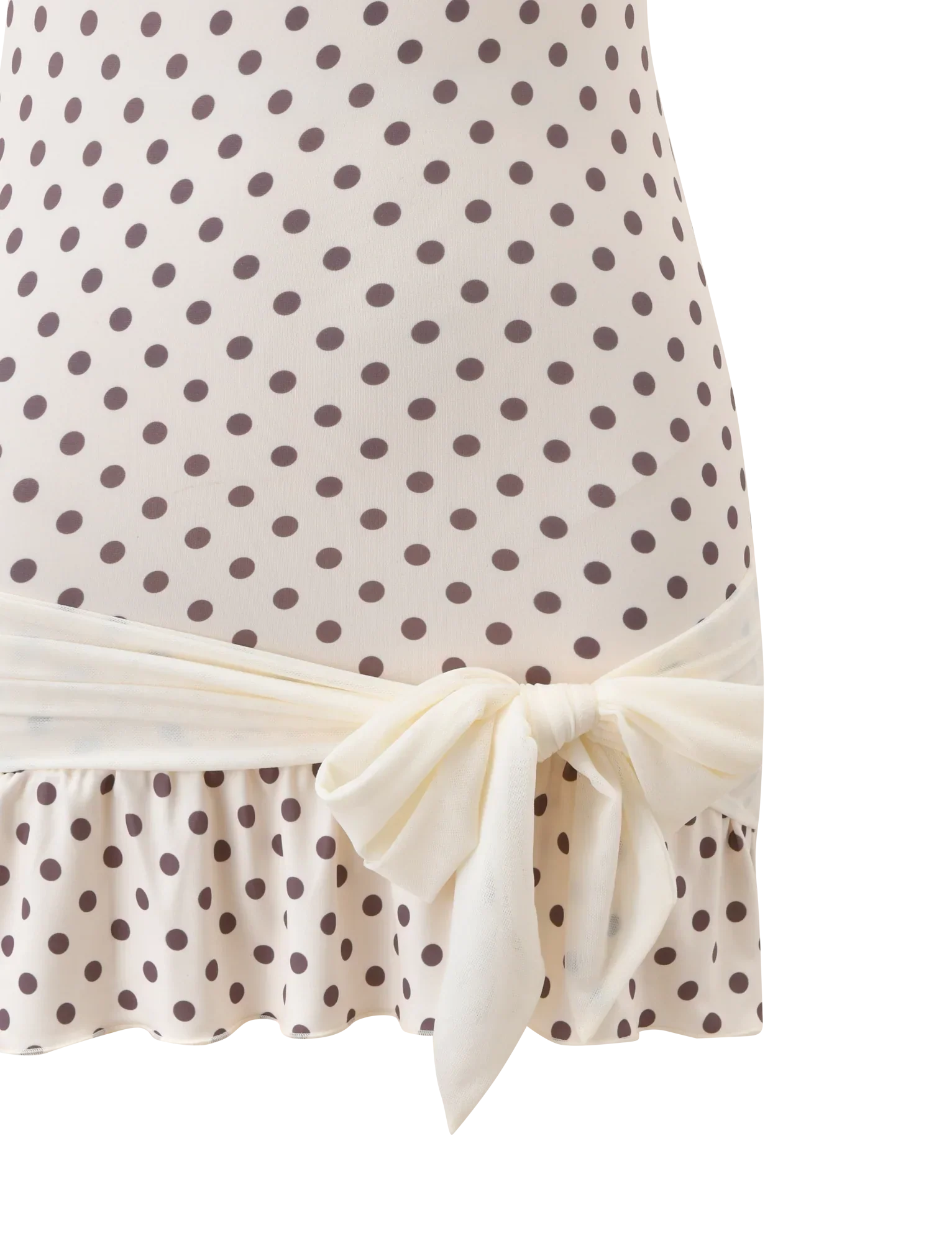 TOVE MINI DRESS WHITE POLKA DOT