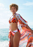 Long Kimono Cover Up Desert Agate Cool