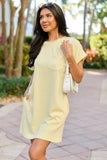 Paola Yellow T Shirt Dress