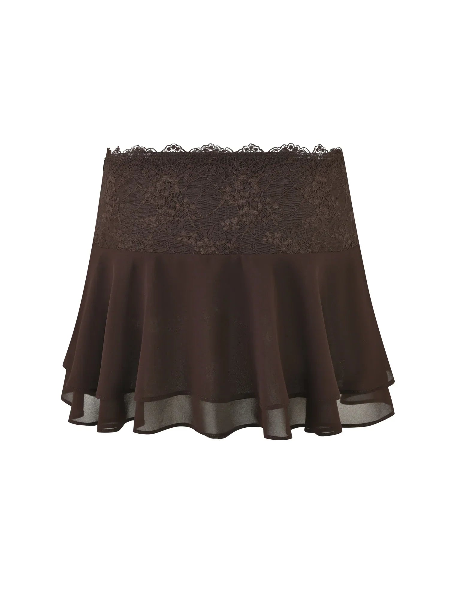 INDIGO MINI SKIRT BROWN CHOCOLATE