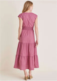 Smocked Waist Maxi Dress Heather Rose