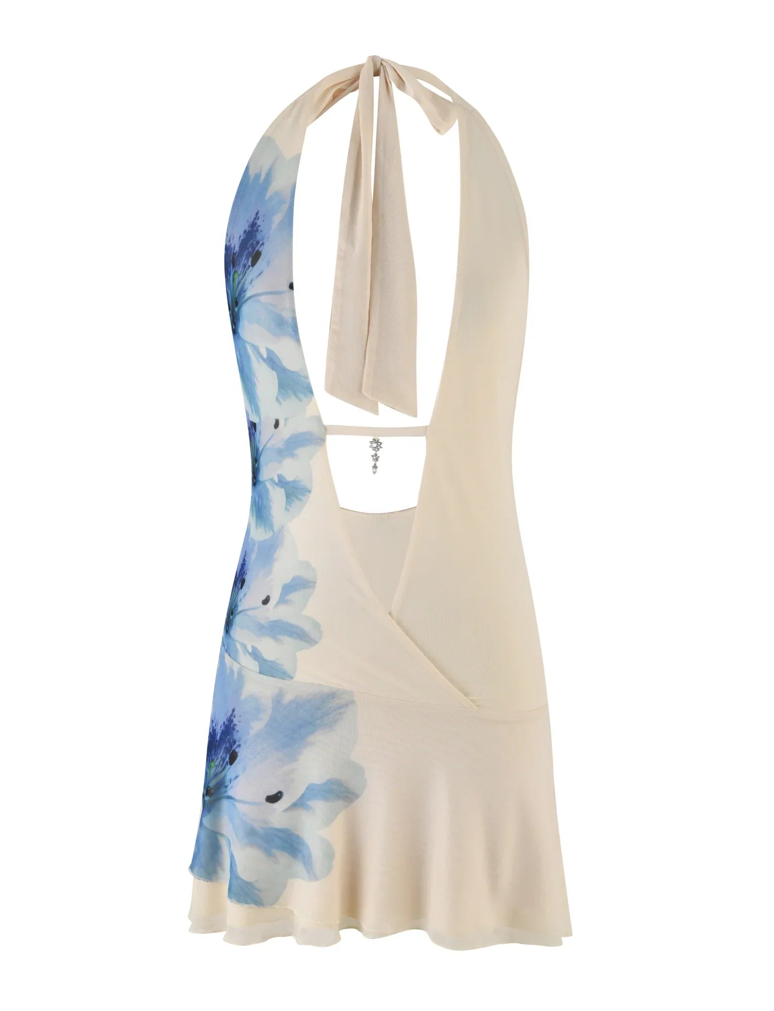 BROOKS DRESS WHITE CREAM FLORAL