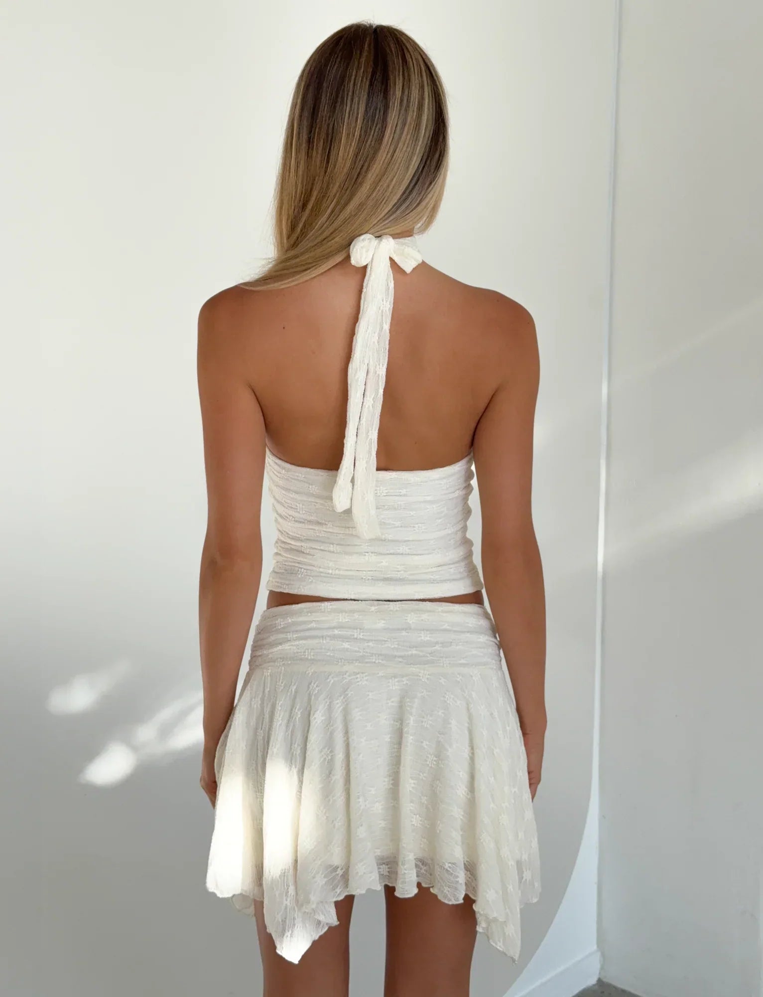 MYLAH MINI SKIRT IVORY