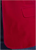 Velvet Blazer Red