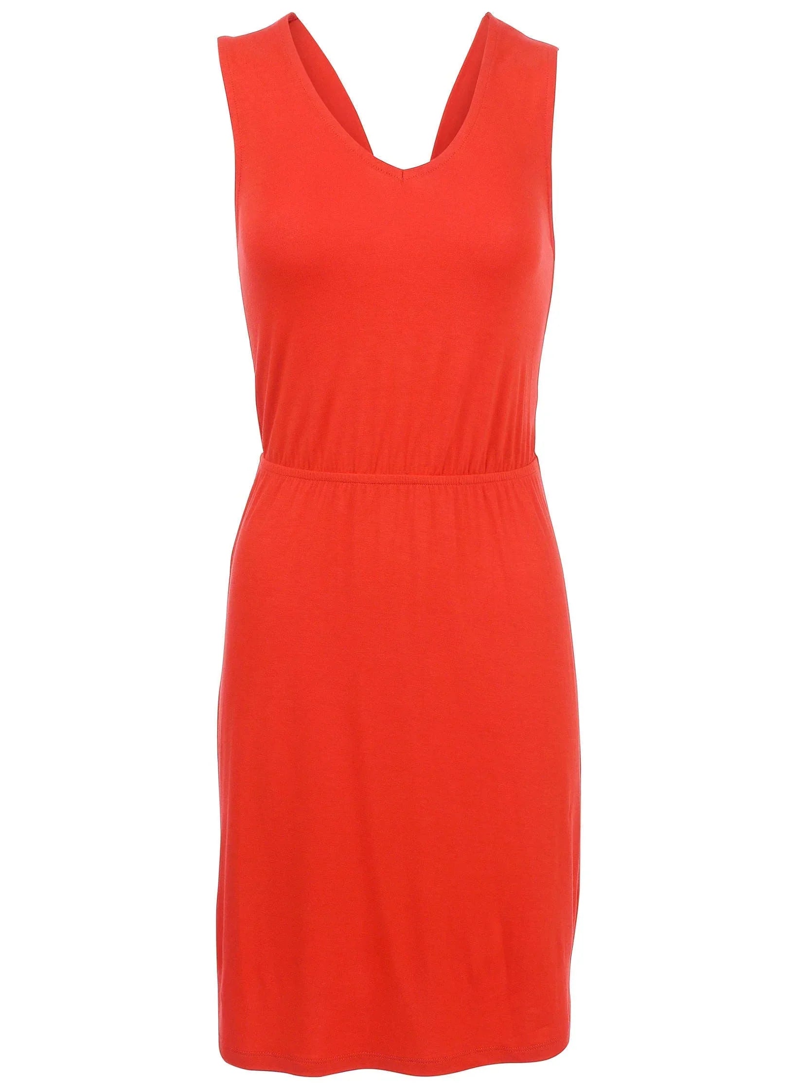 Twist Back Mini Dress Red