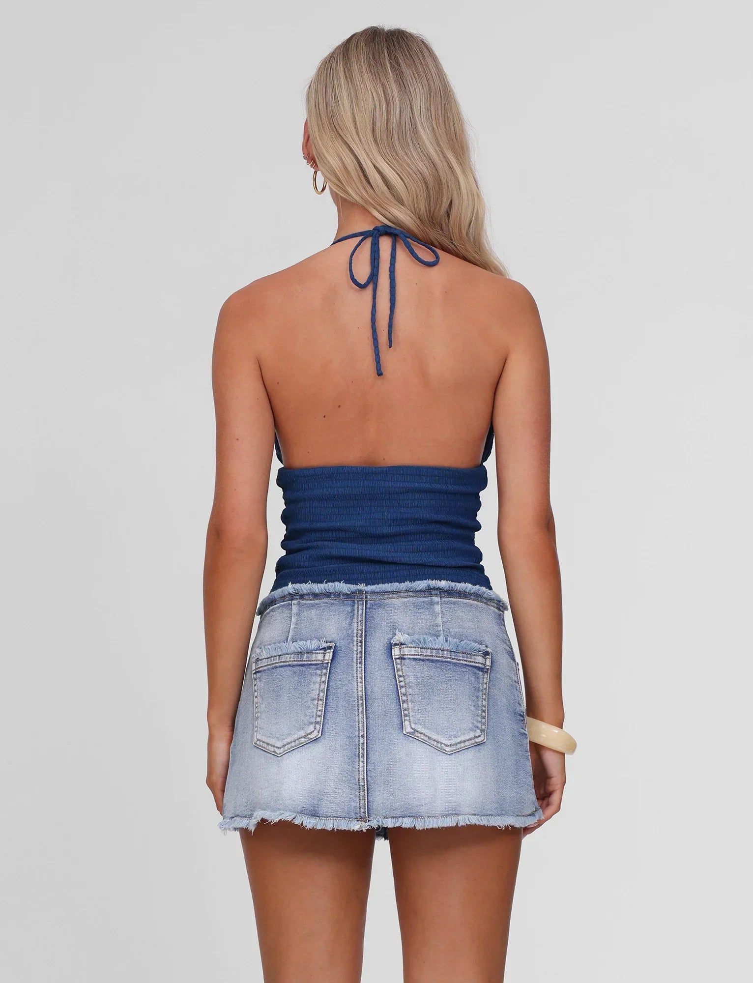 ZINNIA TOP BLUE