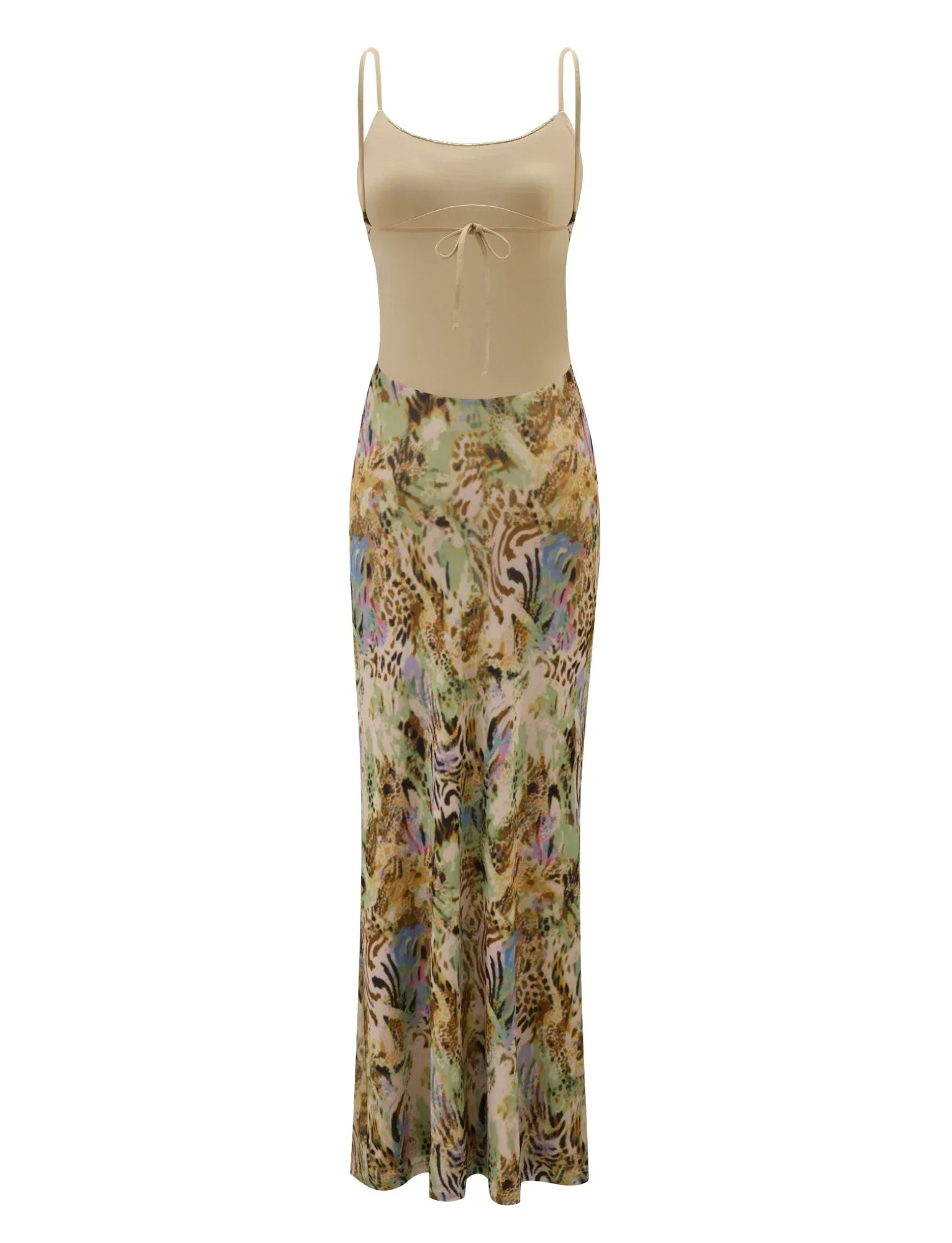 ELYSIUM MAXI DRESS ANIMAL SWIRL