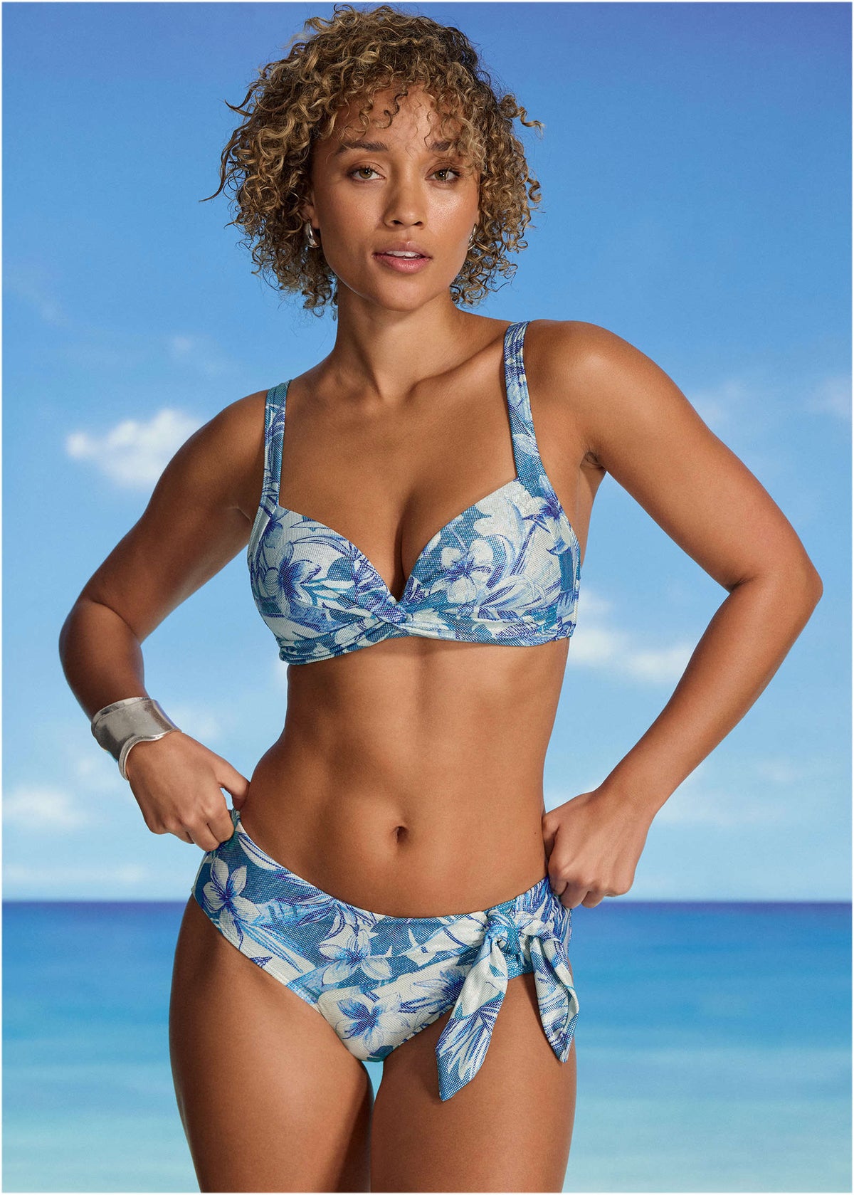 Shine Kauai Bottom Denim Botanical