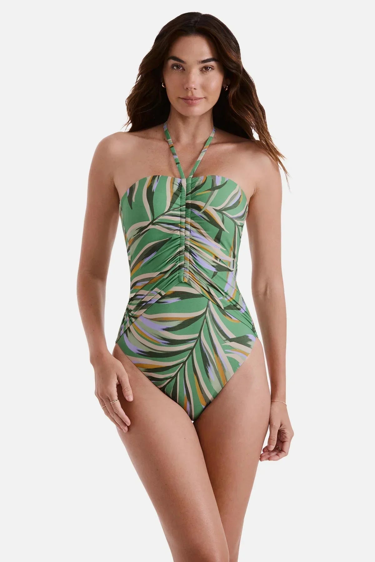 Luma One Piece Coastal Leaves
