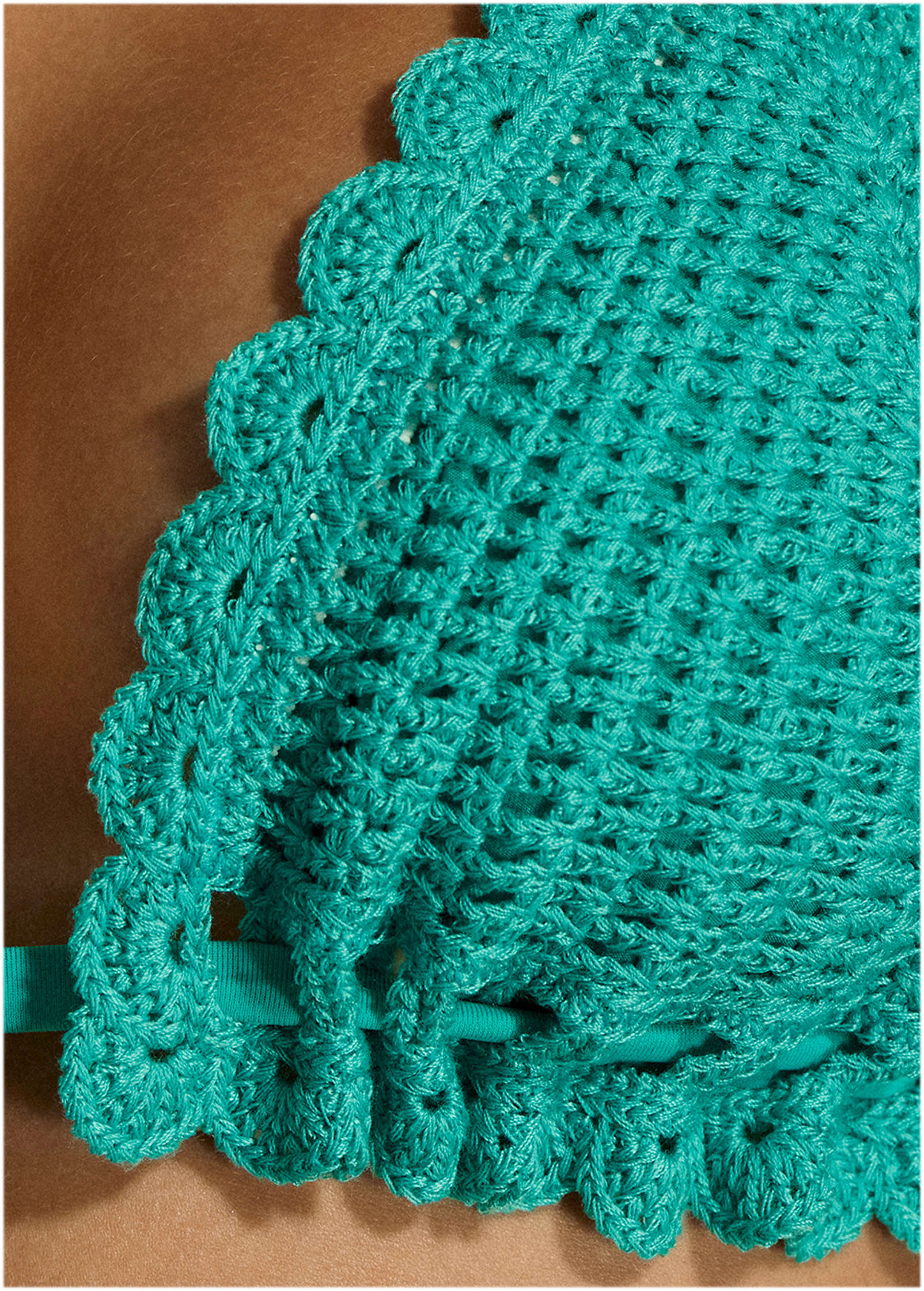 Crochet Bahamas Bikini Top Tropical Green