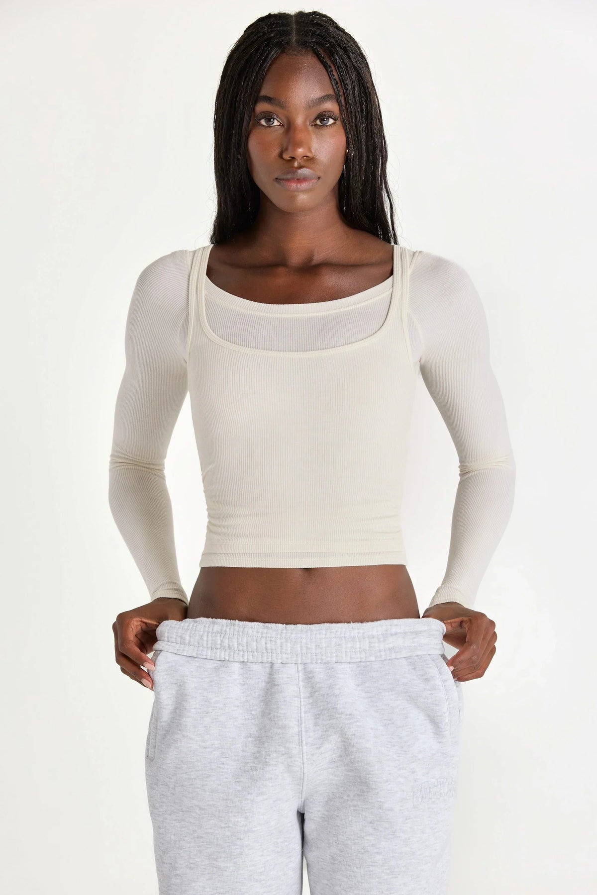 ButterCloud Layered Top in Coconut