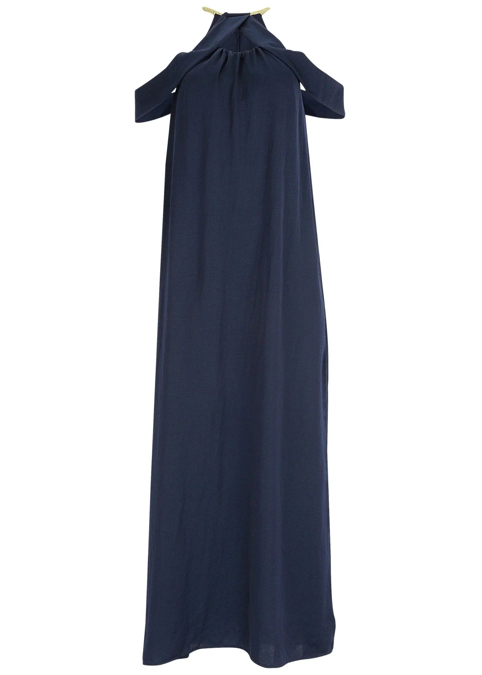 Cold Shoulder Maxi Dress Navy