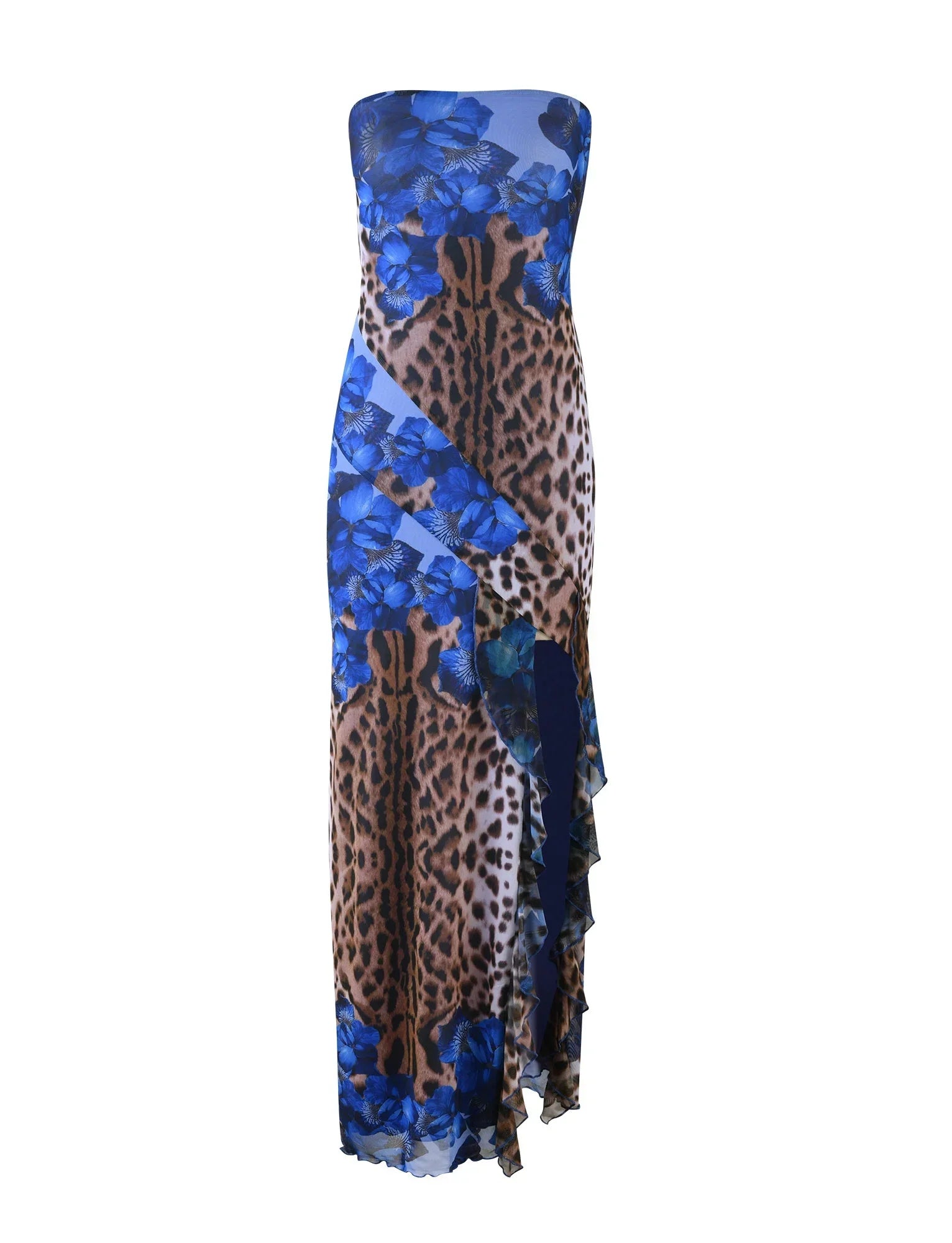 THEO MAXI DRESS MULTI LEOPARD