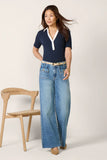 Catie Ribbed Polo Top
