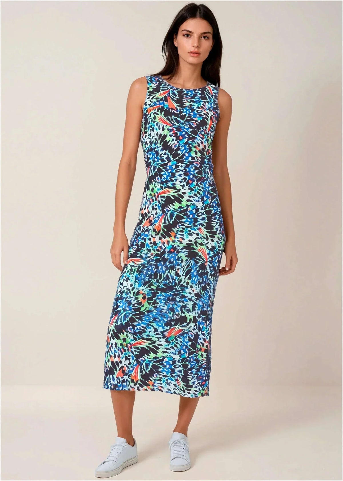 Sleeveless Mesh Maxi Dress Parisian Monarch