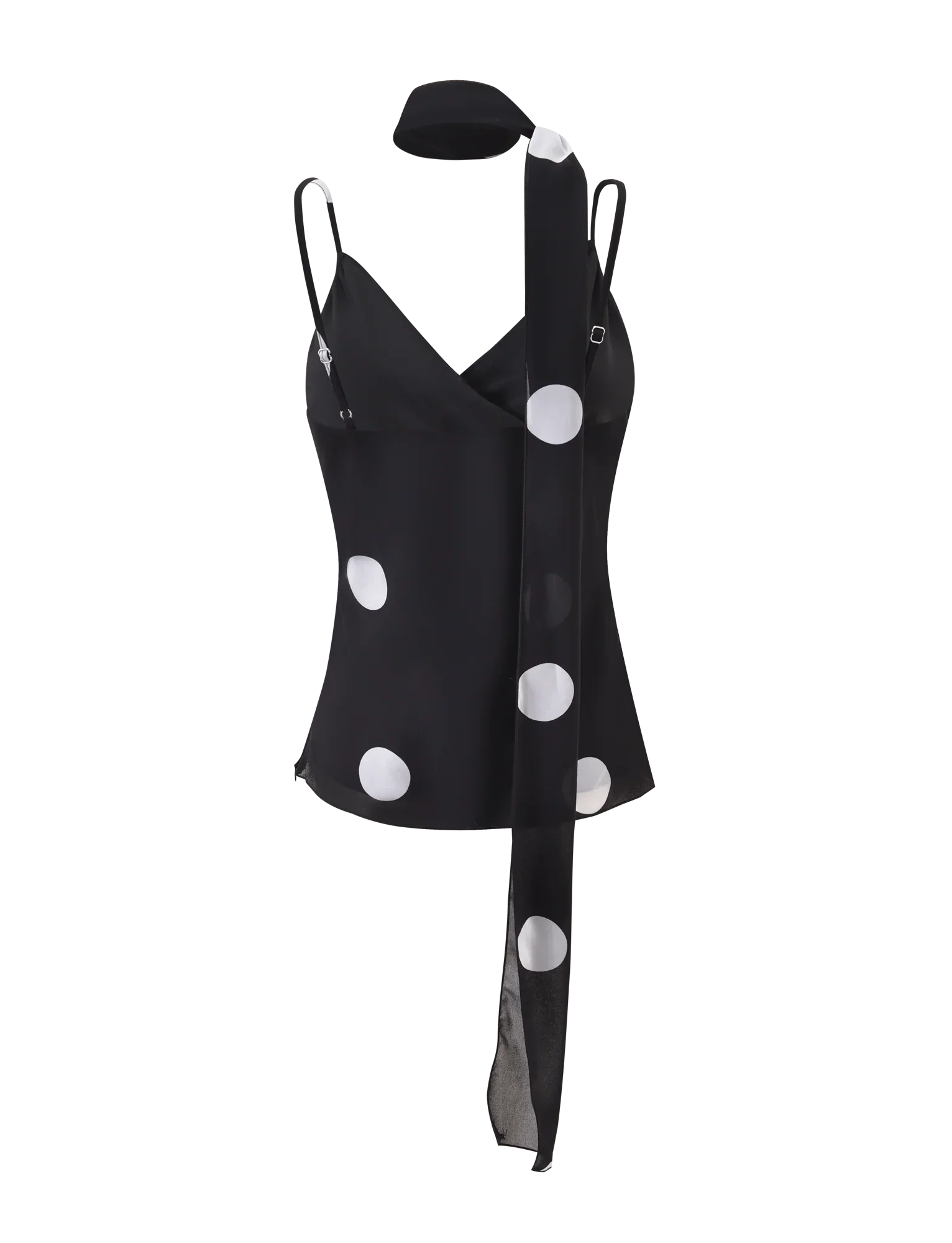 AYDIN SCARF TOP BLACK