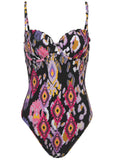 Bermuda Underwire Swimsuit Desert Ikat Black
