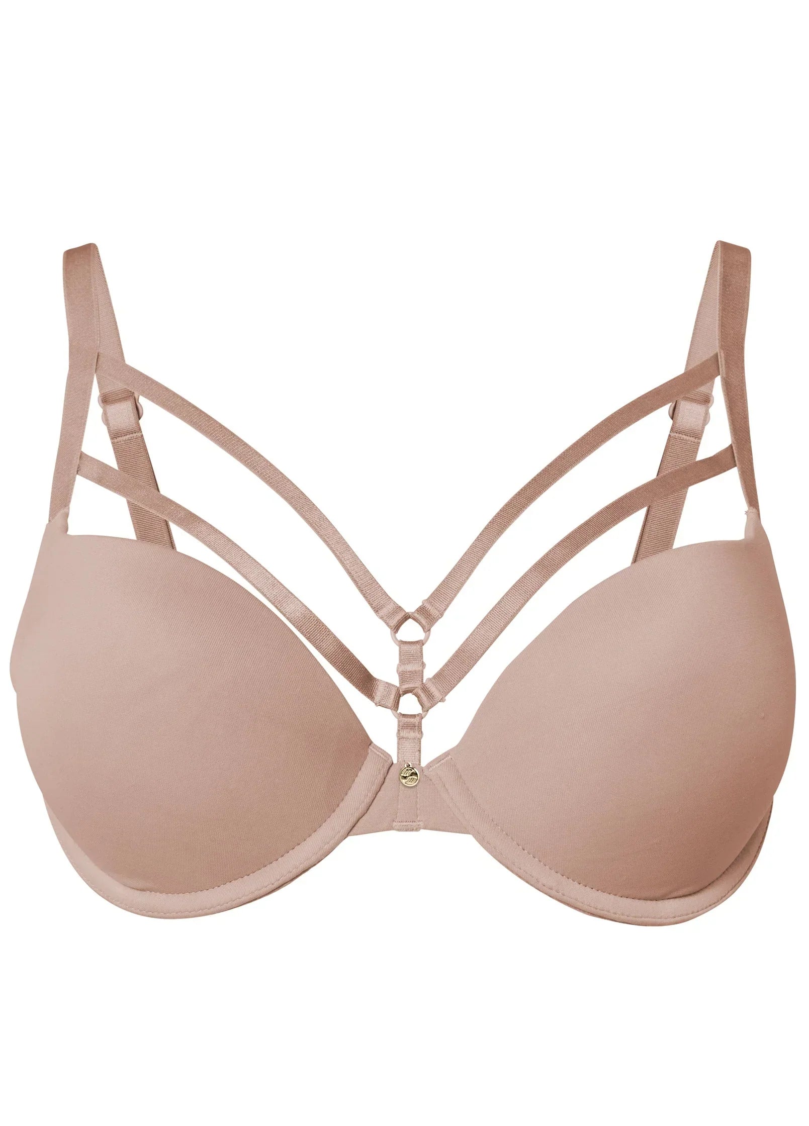 Pearl By VENUSÂ Strappy Plunge Bra Sonoran Sand