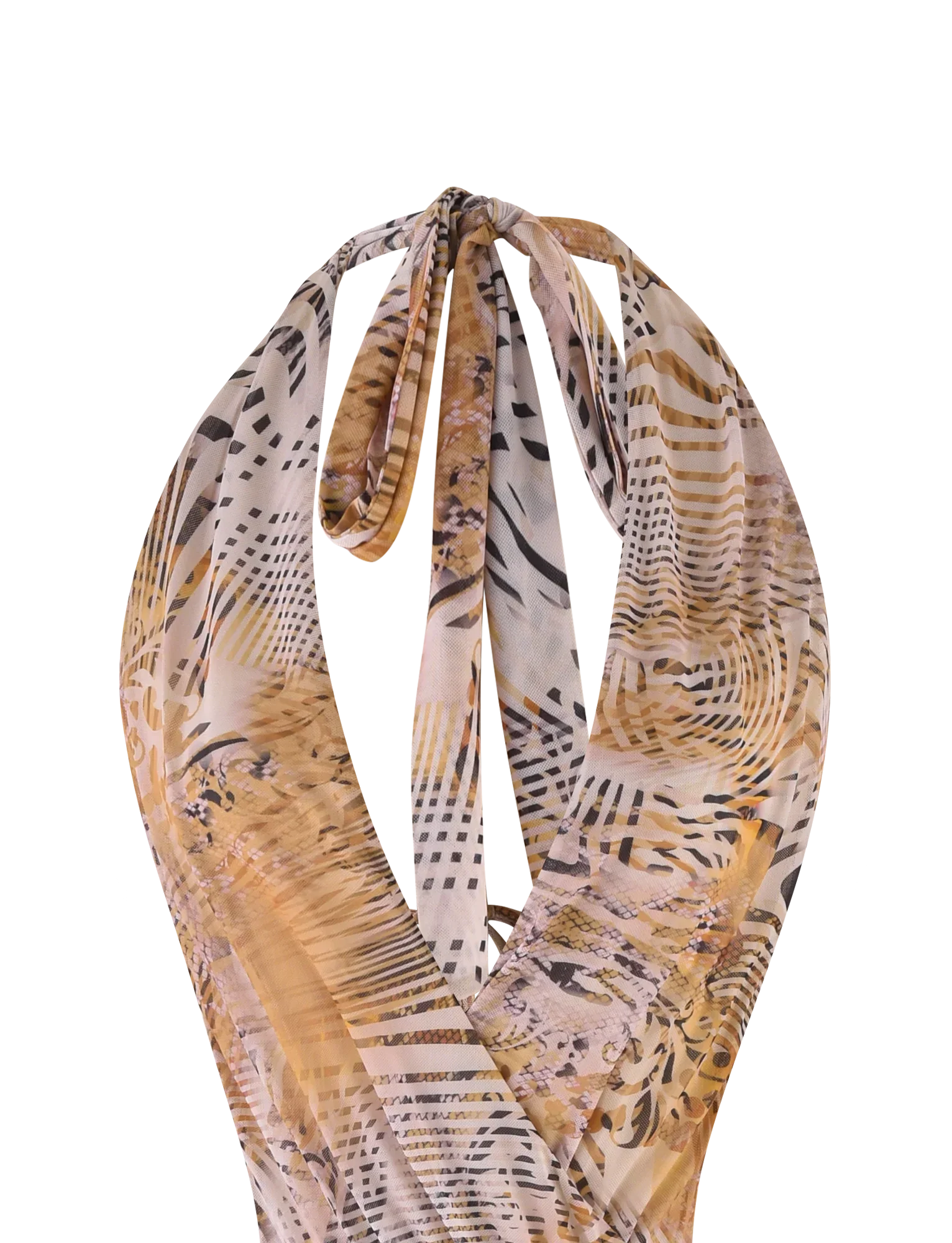 YARA MINI DRESS NEUTRAL ANIMAL ANIMAL MARBLE