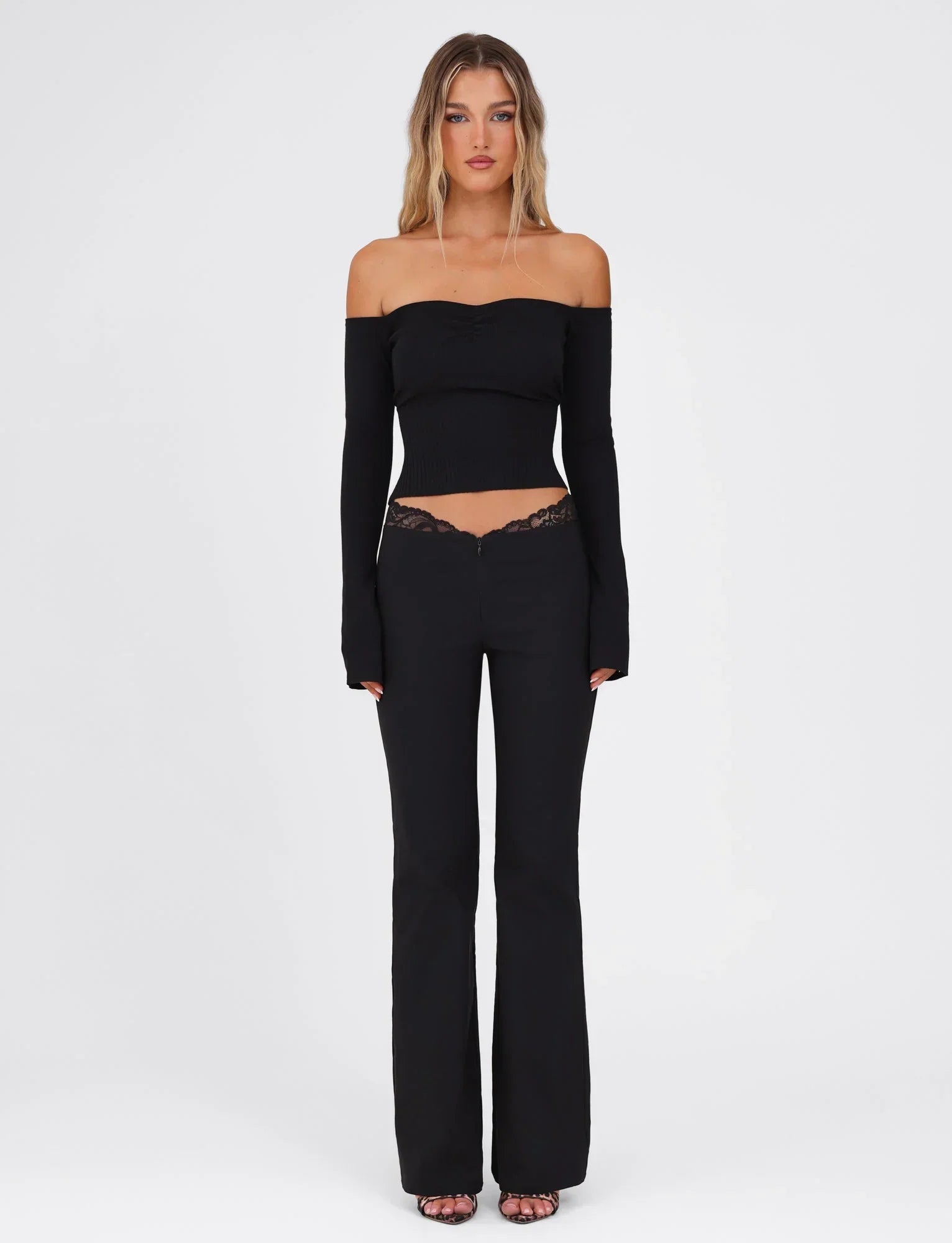 LILYANNA LONG SLEEVE TOP BLACK
