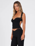 NYOMI TOP BLACK