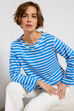 Marsielle Striped Boatneck Tee